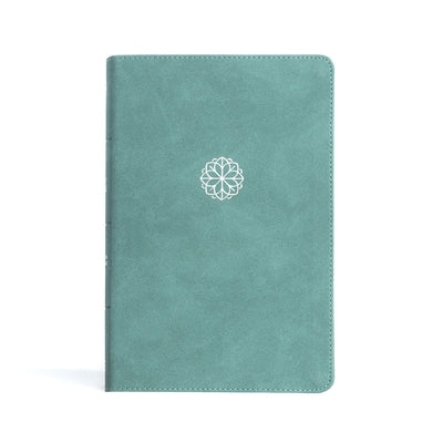 CSB Personal Size Giant Print Bible, Earthen Teal Leathertouch by Csb Bibles by Holman