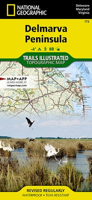 Delmarva Peninsula Map by National Geographic Maps