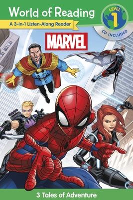 World of Reading: Marvel 3-In-1 Listen-Along Reader-World of Reading Level 1: 3 Tales of Adventure with CD! [With Audio CD] by Marvel Press Book Group