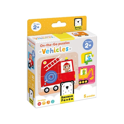 On-The-Go Puzzles Vehicles 2+ Toddler Puzzle by Banana Panda