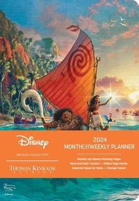 Disney Dreams Collection by Thomas Kinkade Studios 12-Month 2024 Monthly/Weekly: Moana by Thomas Kinkade Studios