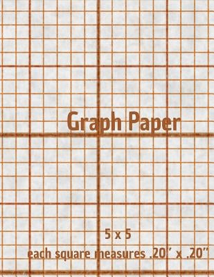 Graph Paper: Quad Rule Graph Paper,8.5 X 11 (5x5 Graph Paper) 100 Pages by Hibbs, Christopher H.