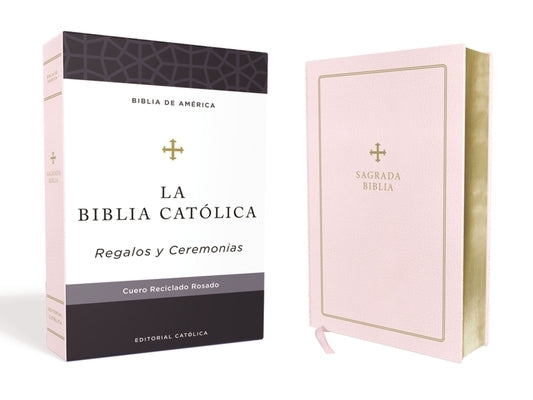 Biblia Católica, Regalos Y Ceremonias, Color Rosa, Cuero Reciclado by Cat&#243;lica, Editorial