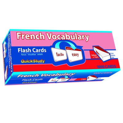 French Vocabulary Flash Cards (1000 Cards): A Quickstudy Reference Tool by Arnet, Liliane