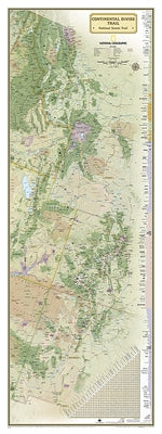 National Geographic Continental Divide Trail Wall Map - Laminated (18 X 48 In) by National Geographic Maps