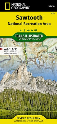 Sawtooth National Recreation Area Map by National Geographic Maps