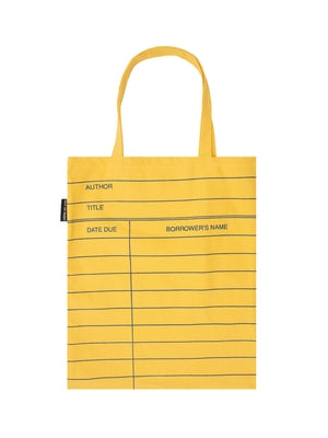 Library Card (Light Yellow) Tote Bag by 