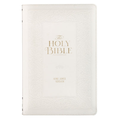 KJV Bible Giant Print Standard Faux Leather White by Christian Art Gifts