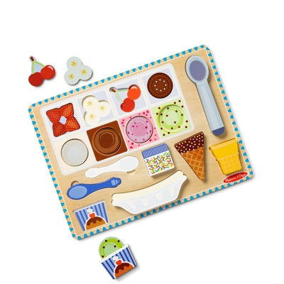 Wooden Magnetic Ice Cream Puzzle & Play Set by 