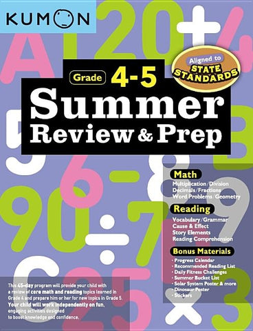 Kumon Summer Review and Prep 4-5 by Kumon