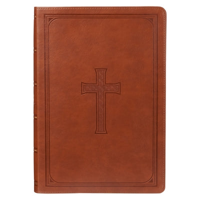 KJV Super Giant Print Lux-Leather Tan by Christian Art Gifts