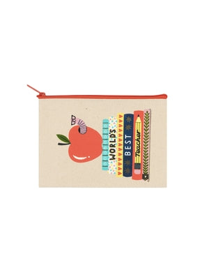 World's Best Teacher Pouch by Out of Print