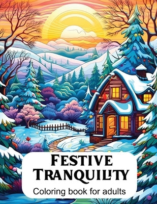 Festive Tranquility: A Christmas Coloring Book for Adults by Entertainment, Crystal Lake
