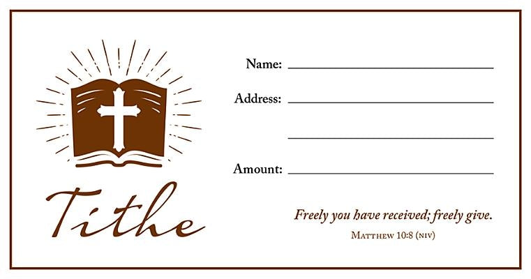 Value Offering Envelope (Pk of 100) ] Tithe, Brown by Warner Press