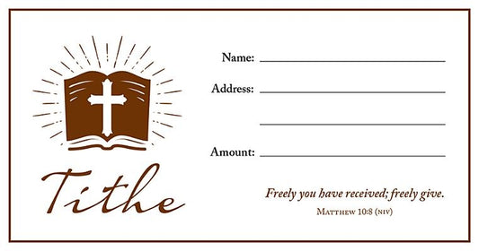 Value Offering Envelope (Pk of 100) ] Tithe, Brown by Warner Press