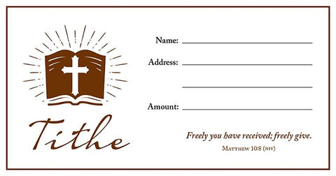 Value Offering Envelope (Pk of 100) ] Tithe, Brown by Warner Press