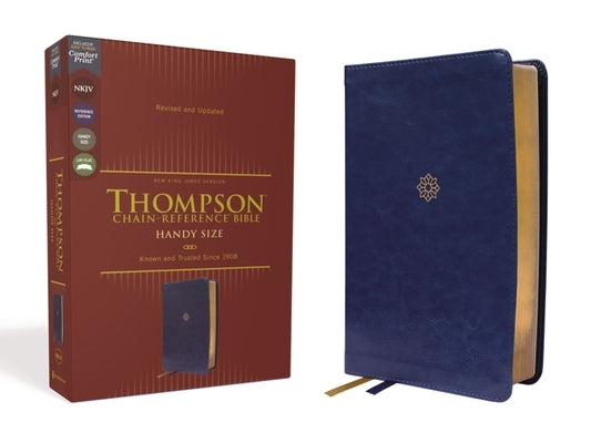 Nkjv, Thompson Chain-Reference Bible, Handy Size, Leathersoft, Navy, Red Letter, Comfort Print by Thompson, Frank Charles