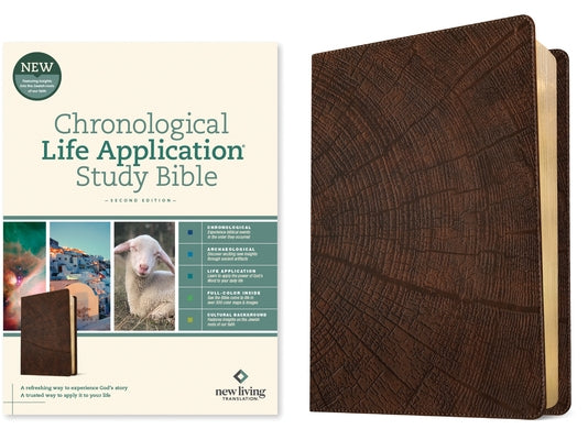 NLT Chronological Life Application Study Bible, Second Edition (Leatherlike, Heritage Oak Brown) by Tyndale