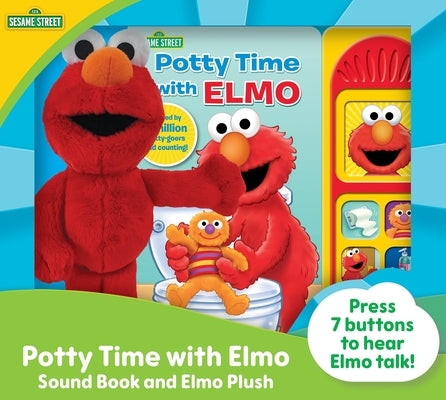 Sesame Street: Potty Time with Elmo Sound Book and Elmo Plush Set [With Battery] by Pi Kids