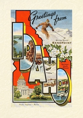 Vintage Lined Notebook Greetings from Sandpoint, Idaho by Found Image Press