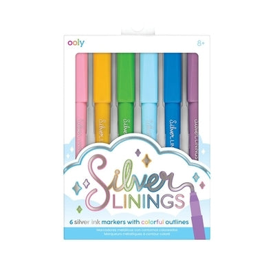 Silver Linings Markers Set of 6 by 