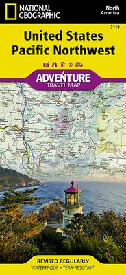 United States, Pacific Northwest Map by National Geographic Maps