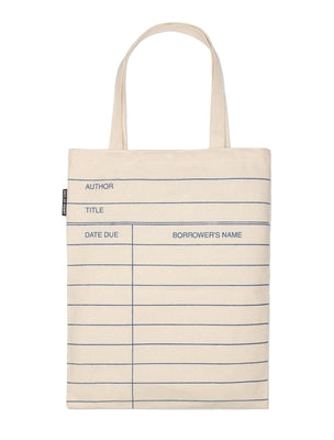 Library Card (Natural) Tote Bag by 