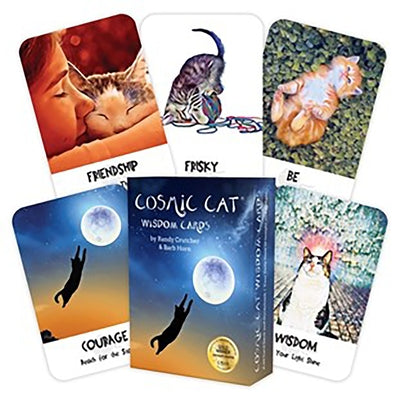 Cosmic Cat Wisdom Cards: (60 Full-Color Cards and Guidebook) by Crutcher, Randy