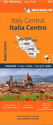 Michelin Map Italy: Central Map 563 by Michelin