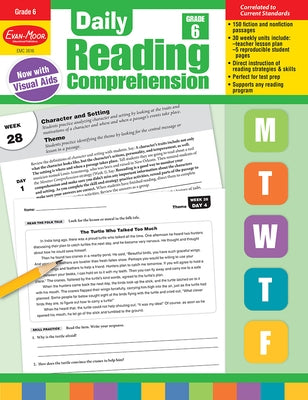 Daily Reading Comprehension, Grade 6 Teacher Edition by Evan-Moor Educational Publishers