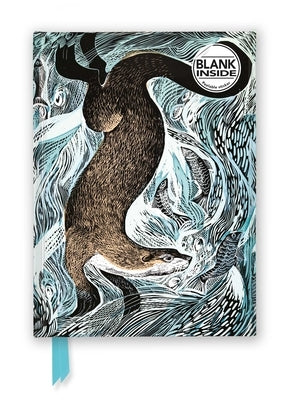 Angela Harding: Fishing Otter (Foiled Blank Journal) by Flame Tree Studio