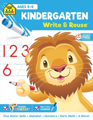School Zone Kindergarten Write & Reuse Workbook by Zone, School