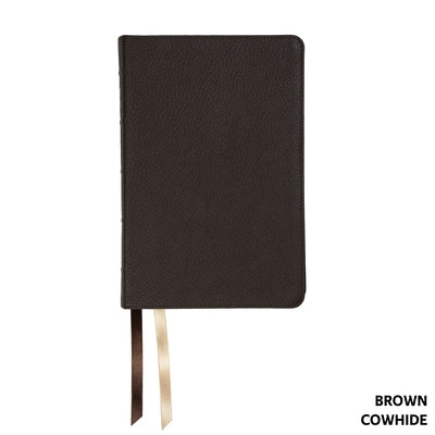 NASB Handy Size, Paste-Down Brown Cowhide by Steadfast Bibles