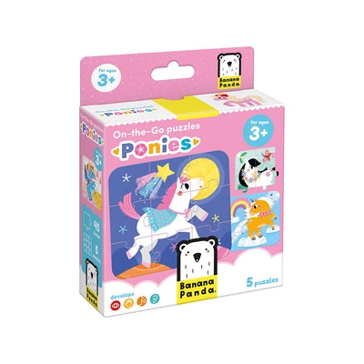 On-The-Go Puzzles Ponies 3+ Toddler Puzzle by Banana Panda