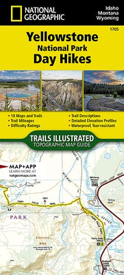 Yellowstone National Park Day Hikes Map by National Geographic Maps