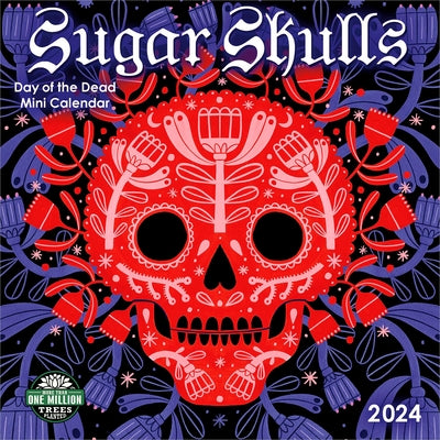 Sugar Skulls 2024 Mini Wall Calendar: Day of the Dead by Amber Lotus Publishing