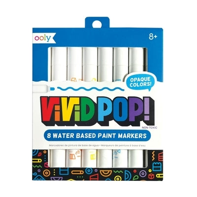 Vivid Pop! Water Based Paint Markers - 8 Colors by Ooly