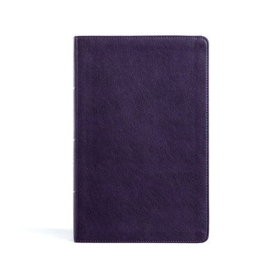 CSB Single-Column Personal Size Bible, Plum Leathertouch by Csb Bibles by Holman