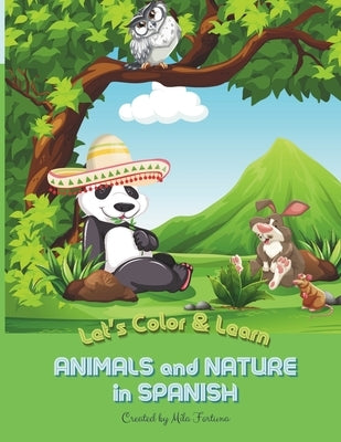 Animals and Nature in Spanish Coloring Book by Fortuna, Mila