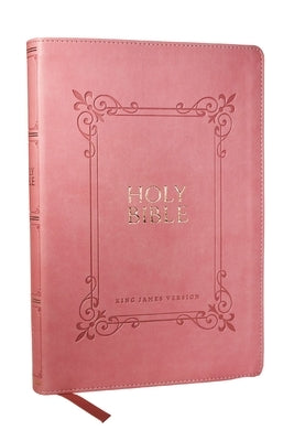 KJV Holy Bible: Large Print with 53,000 Center-Column Cross References, Pink Leathersoft, Red Letter, Comfort Print: King James Version by Thomas Nelson