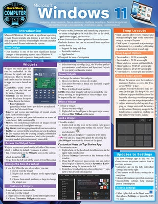 Microsoft Windows 11: Quickstudy Laminated Computer Reference by Gatto, Katie