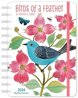 Geninne Zlatkis 2024 Weekly Planner: Birds of a Feather by Amber Lotus Publishing