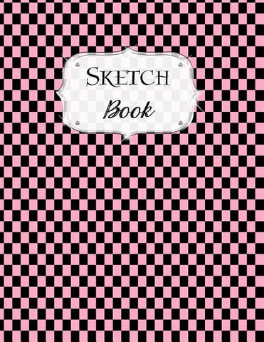 Sketch Book: Checkered Sketchbook Scetchpad for Drawing or Doodling Notebook Pad for Creative Artists Pink Black by Artist Series, Avenue J.