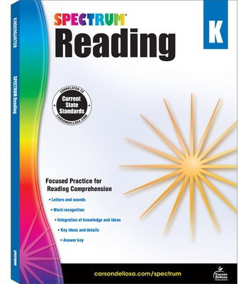 Spectrum Reading Workbook, Grade K: Volume 19 by Spectrum