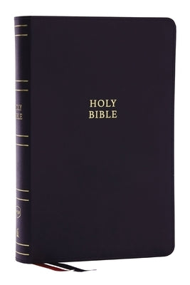 Nkjv, Single-Column Reference Bible, Verse-By-Verse, Black Bonded Leather, Red Letter, Comfort Print by Thomas Nelson