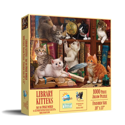 Library Kittens 1000 PC Puzzle by Image World