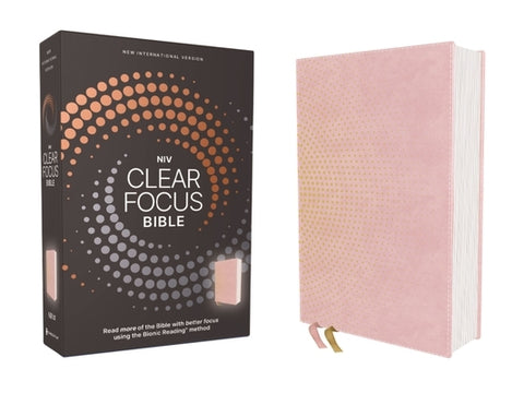 Niv, Clear Focus Bible, Leathersoft, Pink: Read More of the Bible with Better Focus Using the Bionic Reading Method by Zondervan