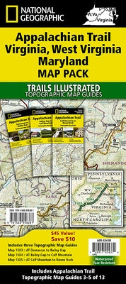 Appalachian Trail: Virginia, West Virginia, Maryland [Map Pack Bundle] by National Geographic Maps