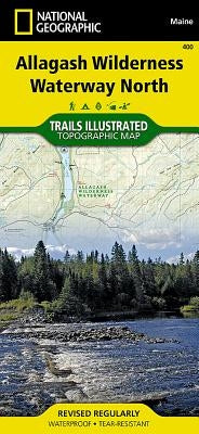 Allagash Wilderness Waterway North Map by National Geographic Maps