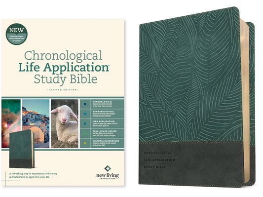 NLT Chronological Life Application Study Bible, Second Edition (Leatherlike, Palm Forest Teal) by Tyndale